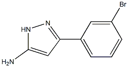 5-Amino-3-(3-bromophenyl)-1H-pyrazole Struktur