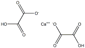乙二酸氫鈣, , 结构式