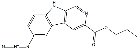 propyl 6-azido-beta-carboline-3-carboxylate Structure