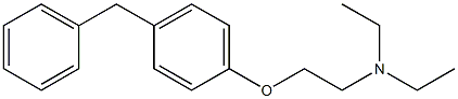 N,N-diethyl-2-(4-(phenylmethyl)phenoxy)ethanamine 化学構造式