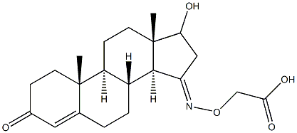 17-hydroxyandrost-4-ene-3,15-dione-15-(O-carboxymethyl)oxime|