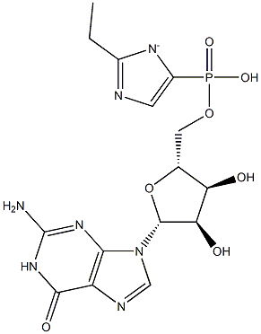 guanosine 5'-phospho-2-ethylimidazolide Structure