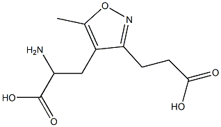 2-amino-3-(3-(2-carboxyethyl)-5-methyl-4-isoxazolyl)propionic acid