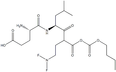 butyloxycarbonyl-glutamyl-leucyl-(difluoro)aminobutyric acid,,结构式