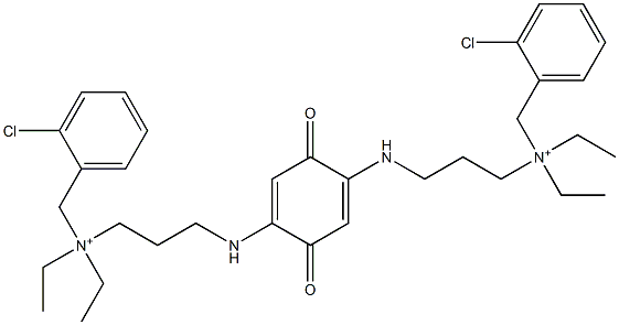 2,5-bis((3-(diethyl(2-chlorobenzyl)ammonio)propyl)amino)benzoquinone