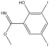 methyl-3,5-diiodohydroxybenzimidate,,结构式