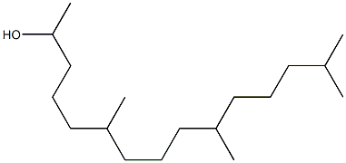 6,10,14-trimethyl-2-pentadecanol,,结构式