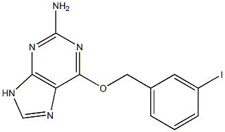 6-(3-iodo-benzyloxy)-9H-purin-2-ylamine,,结构式