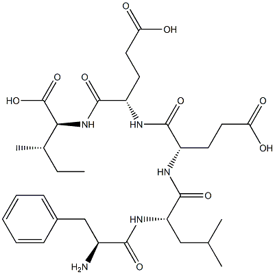 phenylalanyl-leucyl-glutamyl-glutamyl-isoleucine 结构式