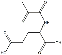 N-methacryloyl-glutamic acid Structure