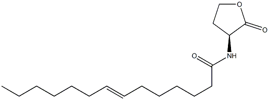 N-(7-tetradecenoyl)homoserine lactone Structure