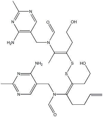 allylthiaminedisulfide 化学構造式