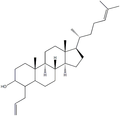 4-(2-propenyl)cholest-24-en-3-ol Structure