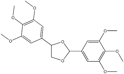 2,5-bis(3,4,5-trimethoxyphenyl)-1,3-dioxolane Structure