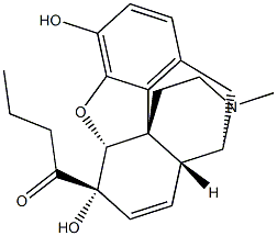 6-monobutanoylmorphine Structure