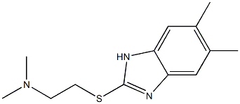  2-(2-(dimethylamino)ethyl)thio-5,6-dimethylbenzimidazole