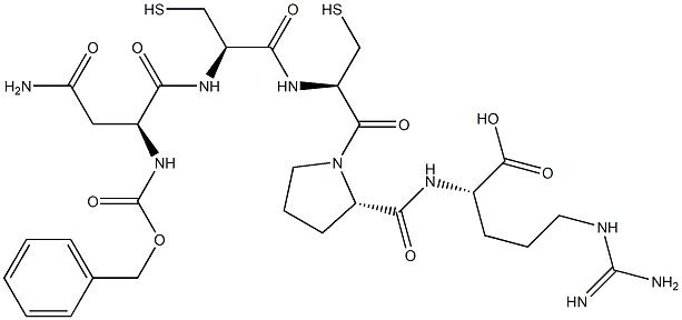 (phenylmethoxy)carbonyl-asparaginyl-(cysteinyl)cysteinyl-prolyl-arginine