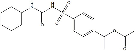 4-(1-acetoxyethyl)-N-(cyclohexylcarbamoyl)benzenesulfonamide|