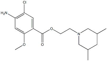 2-(3,5-dimethylpiperidino)ethyl 4-amino-5-chloro-2-methoxybenzoate