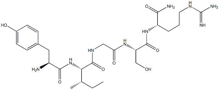 tyrosyl-isoleucyl-glycyl-seryl-argininamide,,结构式