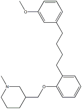 1-methyl-3-(2-(4-(3-methoxyphenyl)butyl)phenoxymethyl)piperidine|