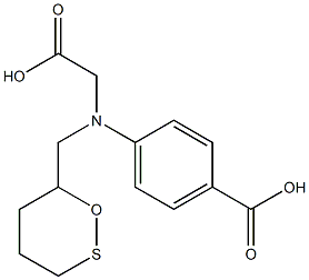 alpha-thioxantylmethyl-4-carboxyphenylglycine 化学構造式