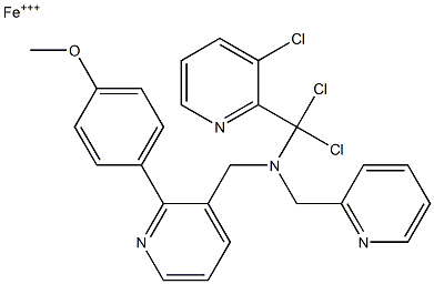 trichloro((((2-p-methoxyphenyl)pyridyl)methyl)bis(2-pyridylmethyl)amine)iron(III)