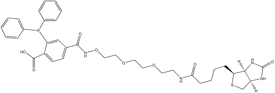  4-(2-(2-(2-(biotinylamino)ethoxy)ethoxy)ethoxy)aminocarbonyl-2-diphenylphosphinobenzoic acid