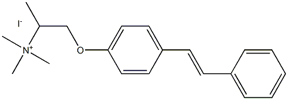 N,N,N-trimethyl-1-(4-stilbenoxy)-2-propylammonium iodide Structure