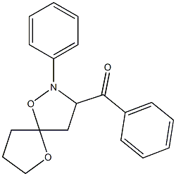 phenyl 2-phenyl-1,6-dioxa-2-azaspiro(4.4)non-3-yl ketone Struktur