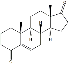 androst-5-ene-4,17-dione 化学構造式