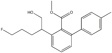 N-3-fluoropropyl-2-carbomethoxy-3-(4'-methylphenyl)nortropane 化学構造式
