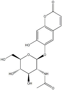 6((2-(acetylamino)-2-deoxy-beta-D-glucopyranosyl)oxy)-7-hydroxycoumarin