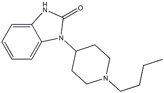 1-(1-butyl)-4-(2-oxo-1-benzimidazolinyl)piperidine Structure
