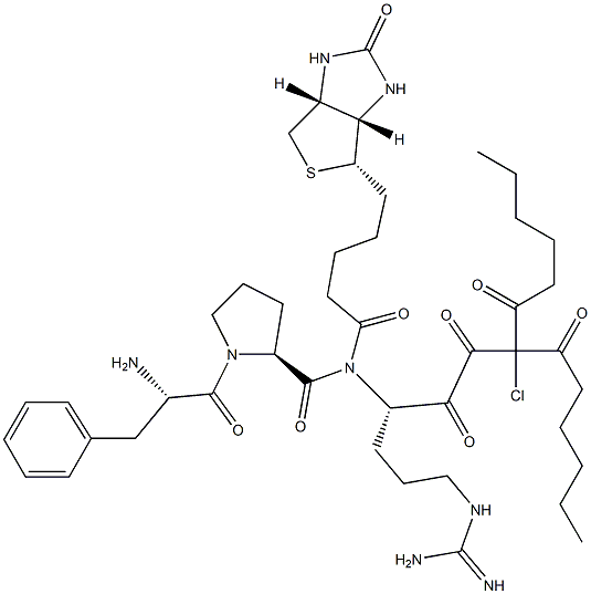 biotinyldicaproyl-phenylalanyl-prolyl-arginyl-chloromethylketone Structure