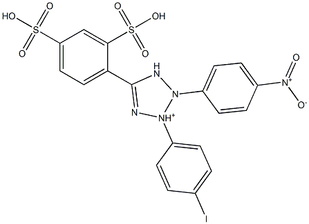 2-(4-iodophenyl)-3-(4-nitrophenyl)-5-(2,4-disulfophenyl)-2H-tetrazolium Structure