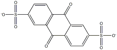 anthraquinone-2,6-disulfonate,,结构式