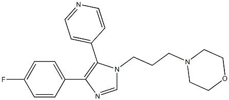 1-(3-(4-morpholinyl)propyl)-4-(4-fluorophenyl)-5-(4-pyridyl)imidazole