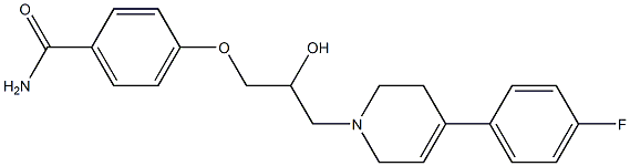 4-(3-(4-(4-fluoro-phenyl)-3,6-dihydro-2H-pyridin-1-yl)-2-hydroxy-propoxy)-benzamide|