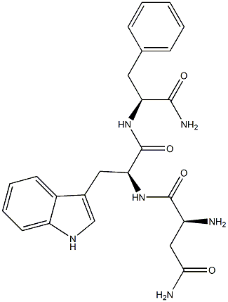 asparaginyl-tryptophyl-phenylalaninamide 结构式