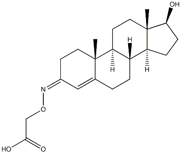 testosterone-3-carboxymethyloxime Struktur