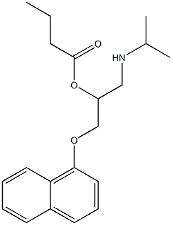 butyryl propranolol Struktur