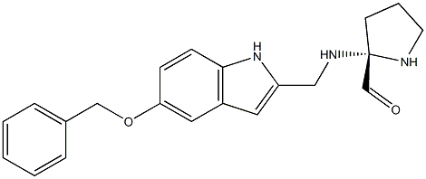 N-(2-propinyl)-2-(5-benzyloxyindol)methylamine 化学構造式