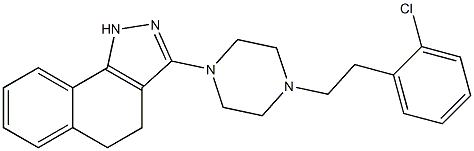 3-(4-(2-(2-chlorophenyl)ethyl)-1-piperazinyl)-4,5-dihydro-1H-benzo(g)indazole