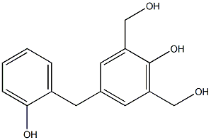2,4'-dihydroxy-3',5'-di-(hydroxymethyl)diphenyl methane Structure