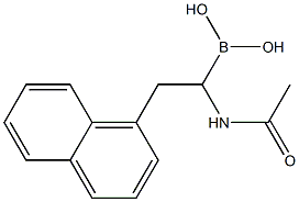 (1-acetamido-2-(1-naphthyl)ethyl)boronic acid,,结构式