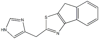 2-(1H-imidazol-4-ylmethyl)-8H-indeno(1,2-d)thiazole Struktur