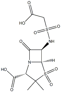6-((carboxy)methylsulfonamido)penicillanic acid sulfone,,结构式