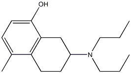 5-methyl-8-hydroxy-2-(di-n-propylamino)tetralin Struktur