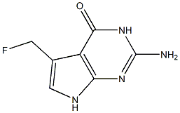 2-amino-5-(fluoromethyl)pyrrolo(2,3-d)pyrimidin-4(3H)-one